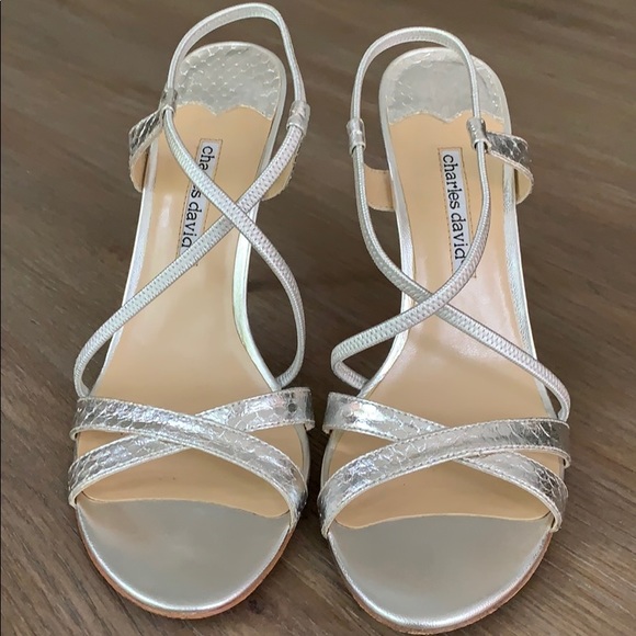 Charles David size 8 sandals with 3.5 in heel - Picture 1 of 5